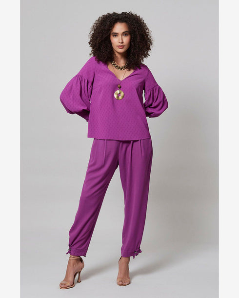 Blusa manga longa franzido💫