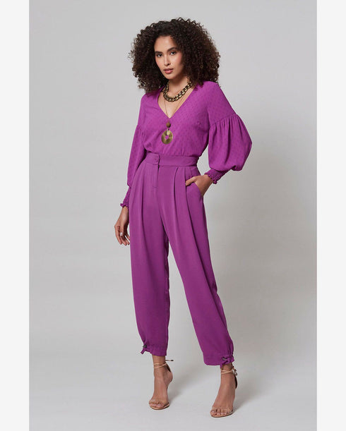 Blusa manga longa franzido💫