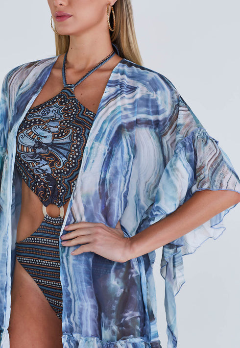 Saída de praia com estampa✅🅾️