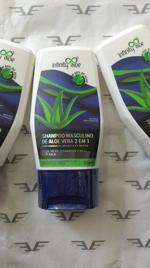 Infinity Aloe Shampoo masc. 2 em 1 (120ml)