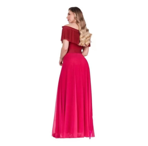 Vestido longo luxo estilo ciganinha💫