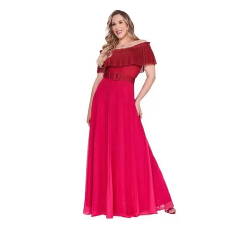 Vestido longo luxo estilo ciganinha💫