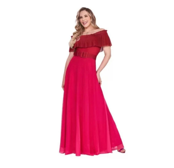 Vestido longo luxo estilo ciganinha💫