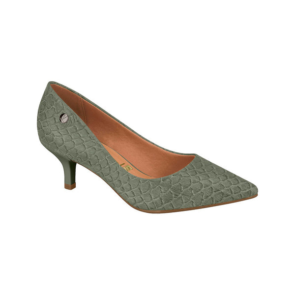 ⚜️Scarpin Militar Green Napa Escamas Glam✅