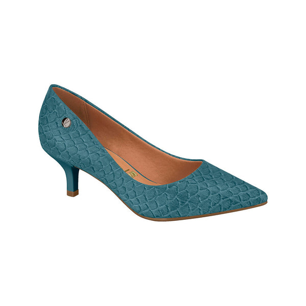 ⚜️Scarpin Blue 894 Napa Escamas Glam✅