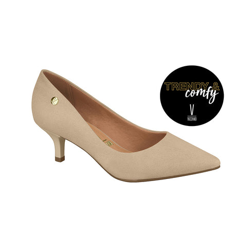 ⚜️Scarpin Beige Camurça Vizzano✅