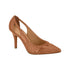 Scarpin Camel 861 Napa Escamas Glam Verniz Premium Vizzano