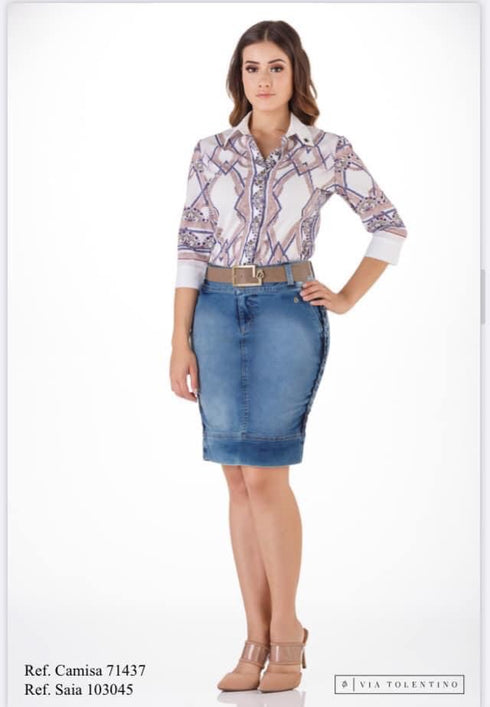 Camisa Via Tolentino Estampada 071437