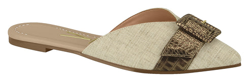 Mule Nude Rasteira Vizzano.