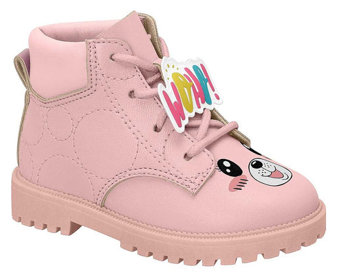 Bota Infantil Ursinho Rosa Molekinha