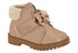 Bota Infantil Nude 658/cream 985 Verniz Premium/pelo Nice Molekinha