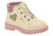 Bota Infantil Cream 985/pink 942/golden Napa Turim/lycra Viena Protection Molekinha