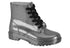Bota Infantil Black 01 Translucent-silver Pvc Gliter Molekinha