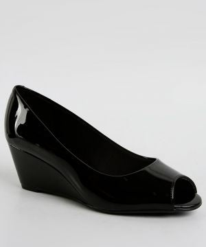 ⚜️Peep Toe Anabela Beira Rio🟣