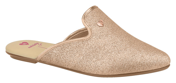 Mule Infantil Gold Pink Molekinha#