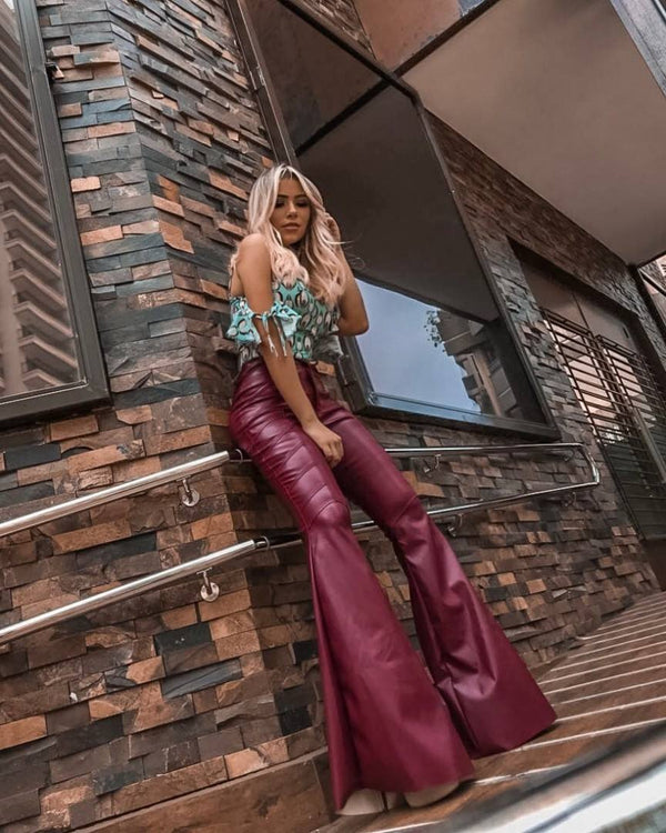 Calça Sintética Flare