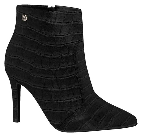 Bota Black Vizzano Salto Fino com textura