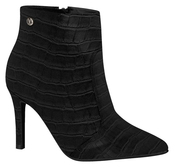 Bota Black Vizzano Salto Fino com textura