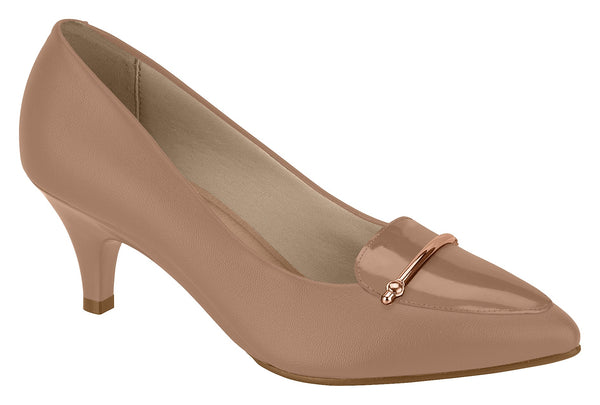 ⚜️Scarpin Nude Beira Rio🟣