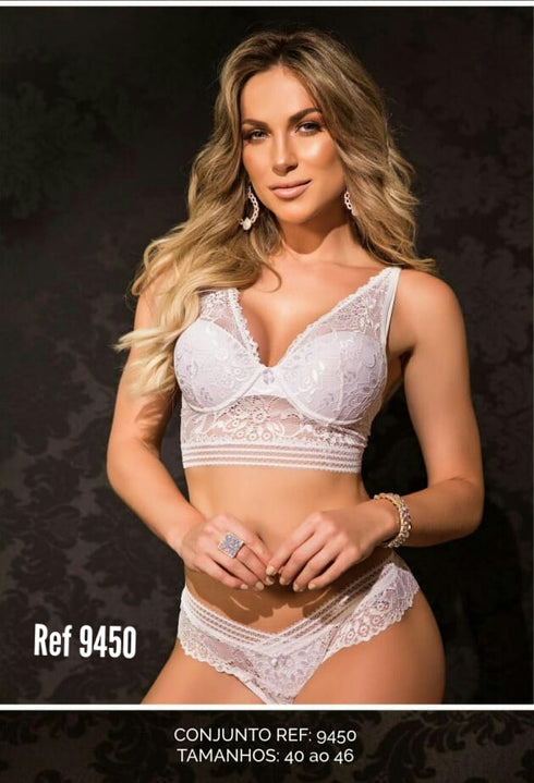 .Conjunto lingerie croped