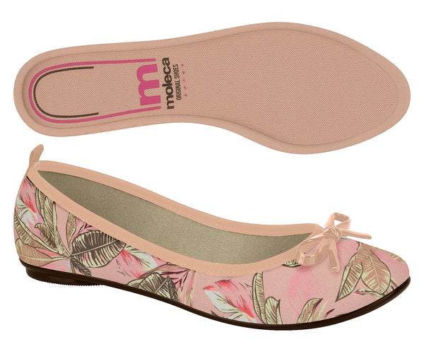 ️Sapatilha Tecido Floral Moleca