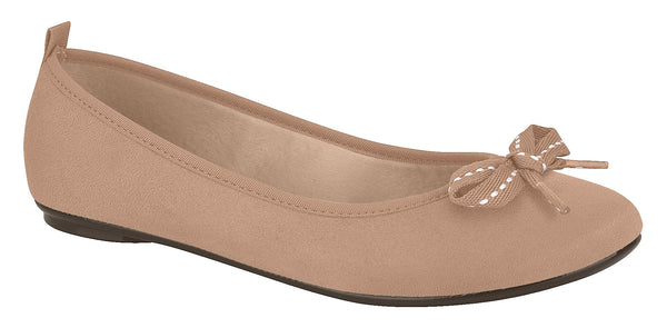 Sapatilha Camurça Nude Moleca