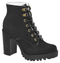 .Bota Coturno Black Moleca