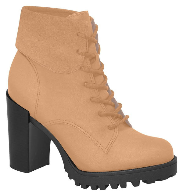 .Bota Coturno Salto Grosso Tratorado Moleca