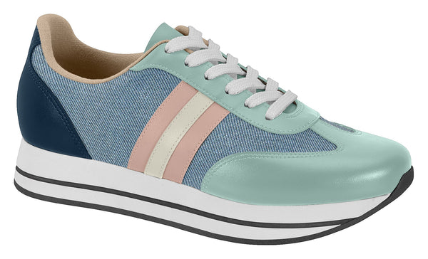 ️✨Tênis Jeans/Light Turquoise/Navy/White/Pink Moleca⚜️🍂
