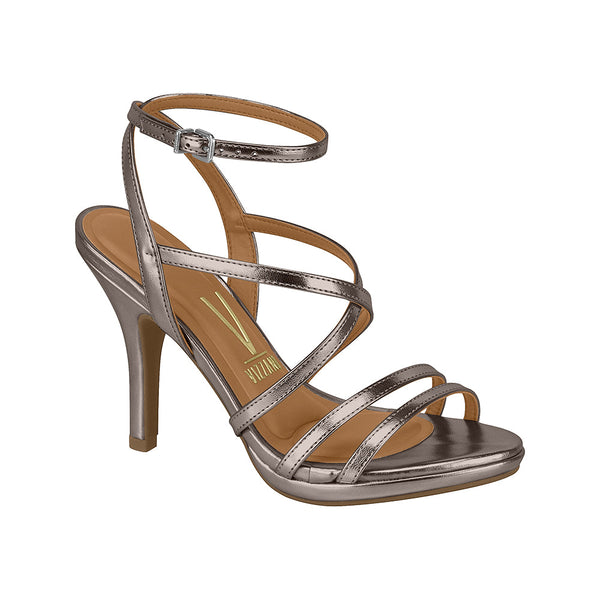 ⚜️Sandália Salto Agulha Grafite Vizzano🟣