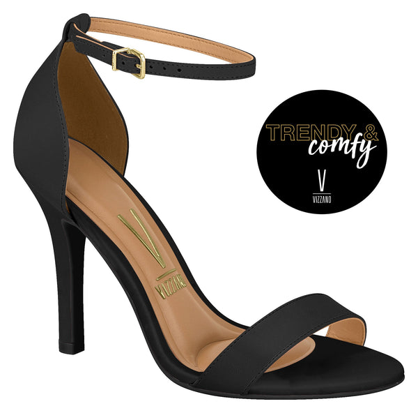 ⚜️Sandália Salto Agulha Black Vizzano✅