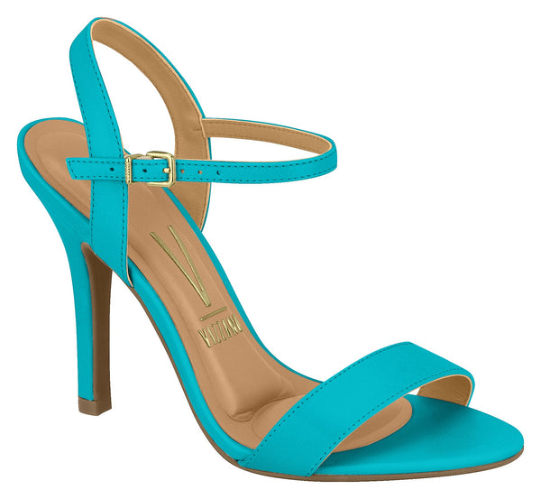 ⚜️Sandália Salto Agulha Blue Vizzano✅