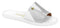 Chinelo Slide Silver White Vizzano