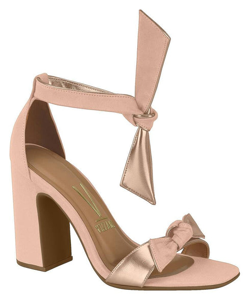 ⚜️Sandália Camurca Flex Metalizado Premium Vizzano