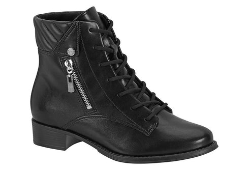 Bota Black Napa Genebra/napa Pele Strech Beira Rio