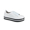 Tênis Flatform Casual White Feminino