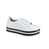 Tênis Flatform Casual White Feminino