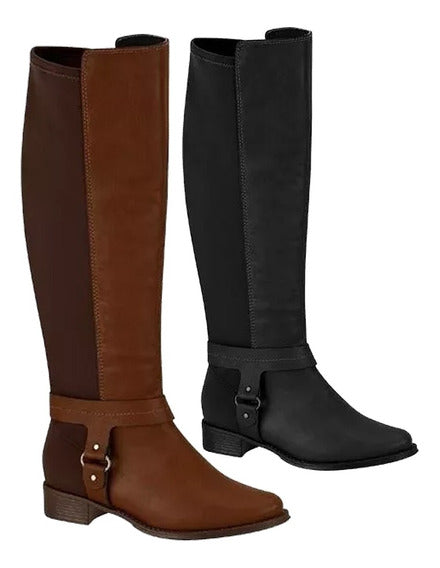 .Bota Rasteira Cano Longo Beira Rio