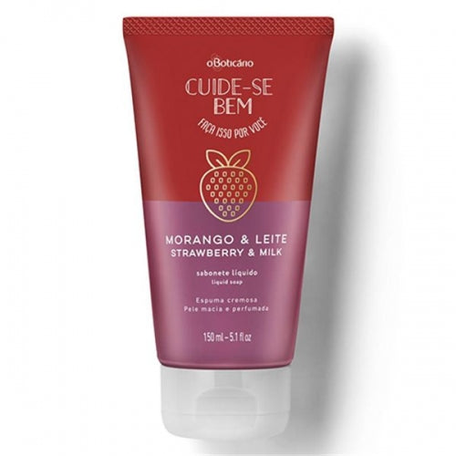 Sabonete Líquido - Morango e Leite - Boticário