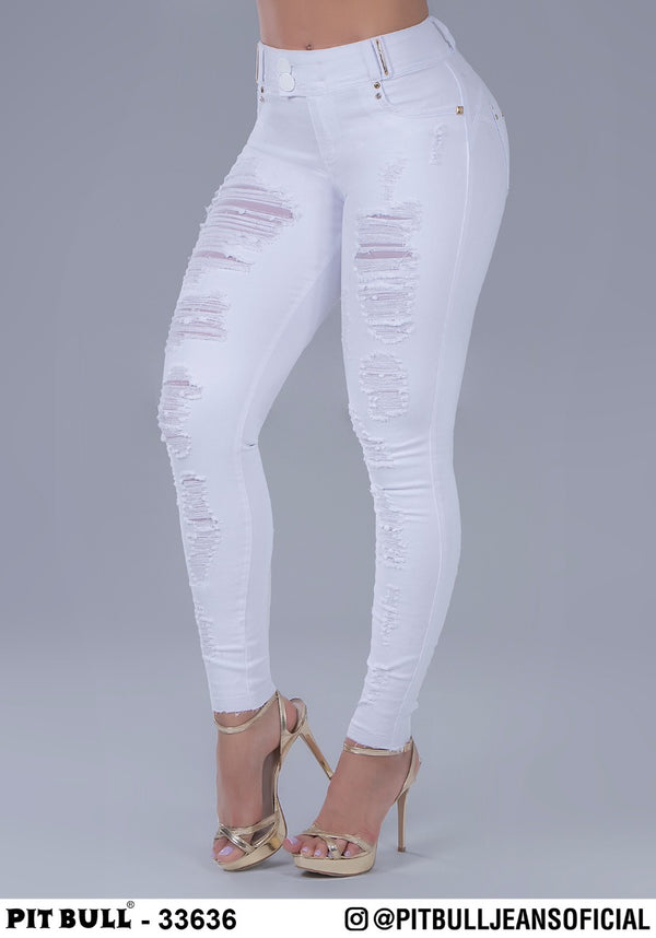 Calça Pit Bull skinny Destroyed com bojo PB016💫