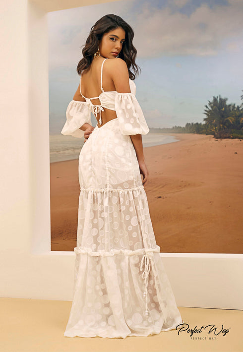 Vestido Longo c/ Detalhe no Busto💫