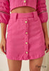 Conjunto Cropped+Shorts Saia PINK LV215075 💫