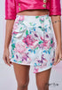 Conjunto blazer pink e shorts floral