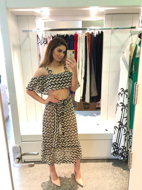 Conjunto Cropped + saia - MondaBelle💫