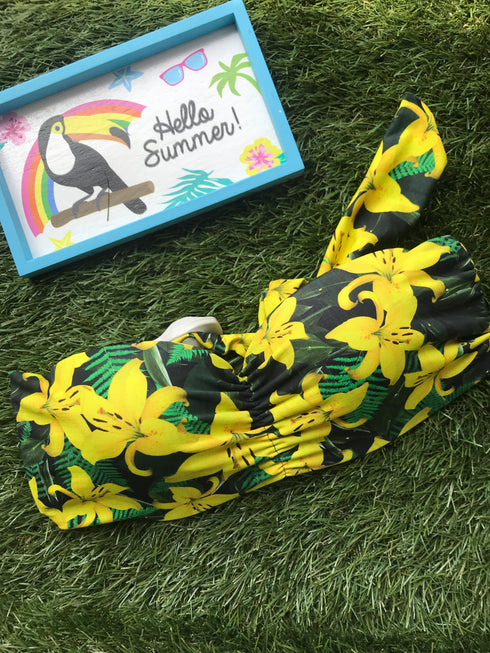 Biquíni Três Marias Floral amarelo