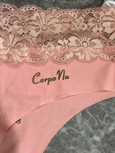 …Calcinha corte a laser renda na pala