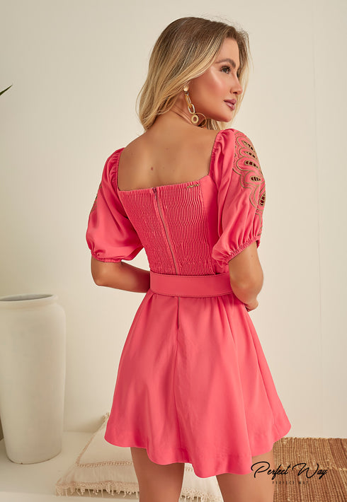 VESTIDO CURTO  PERFECT WAY  LV26072💫