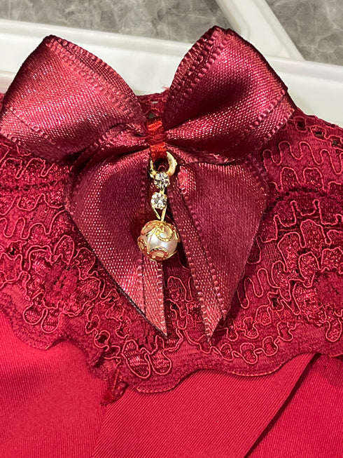 …Calcinha fio microfibra renda laço bijouteria