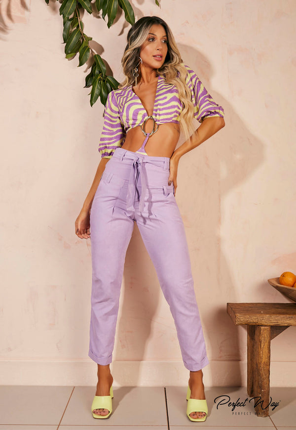 CALÇA ALFAIATARIA C/ CINTO💫