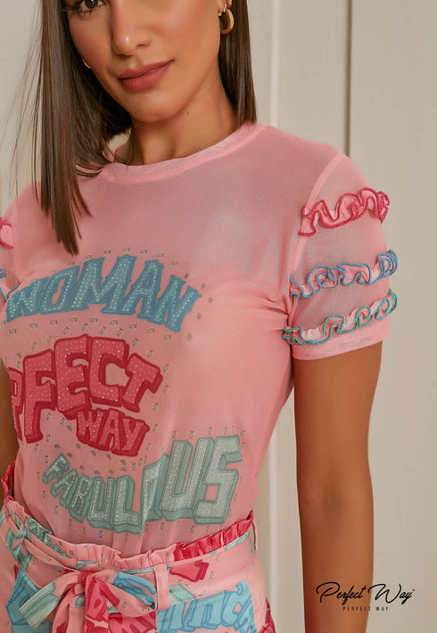 T Shirt Perfect way LA126453,💫